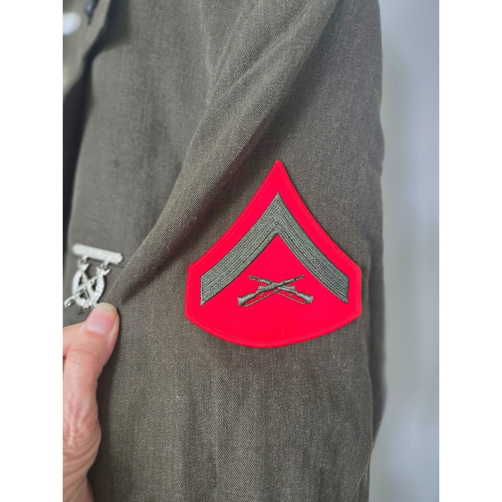 USMC Service Alpha Uniform Coat Men 48XL Olive Drab Bremen-Bowdon Semi-Lined - Picture 9 of 12